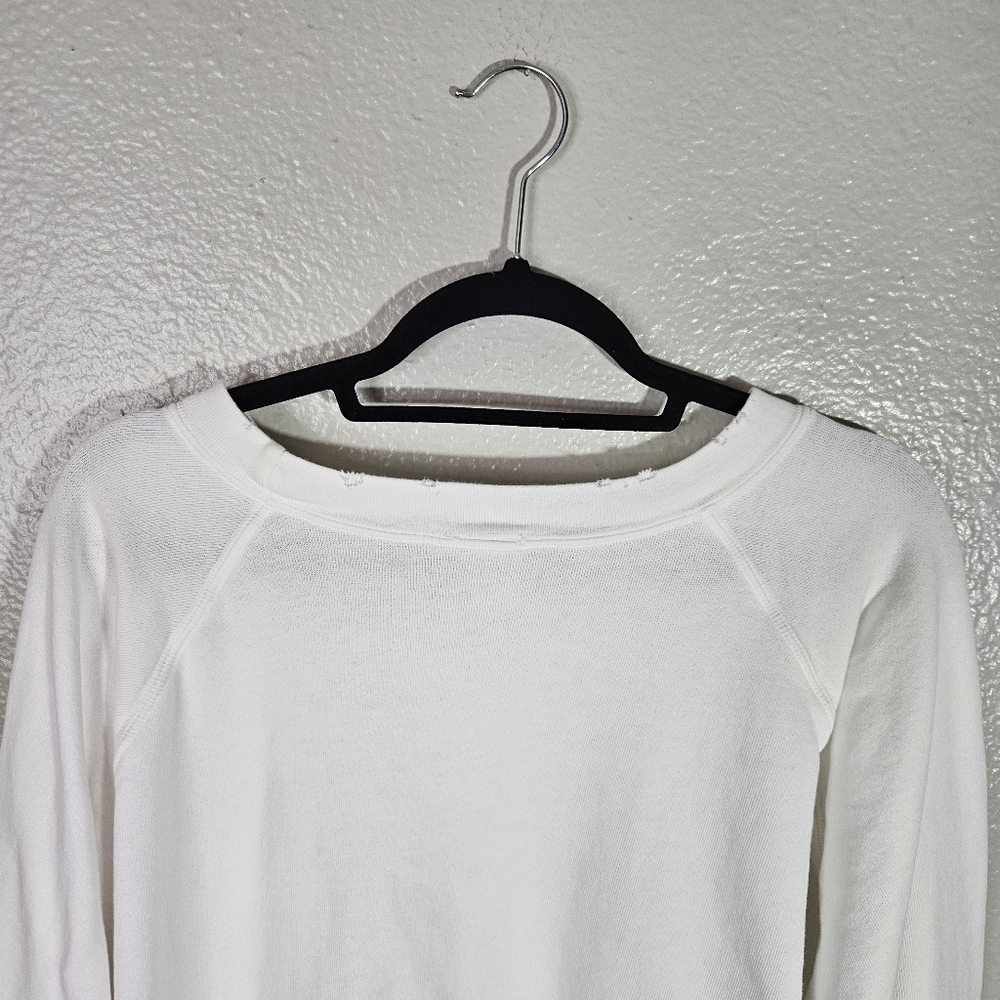 I.S.M.B.S. Essential White Sweatshirt Hand Embroidered Tahoe Size M/L - Picture 9 of 14